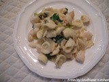 Orecchiette With Shrimp, Pepperoncini, and Basil