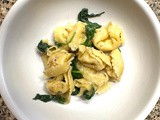 Skillet Cacio e Pepe Tortellini With Spinach