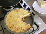 Double Cheese and Bacon Cracker Crust Quiche