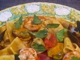 Calamarata with Shrimp and Mussels