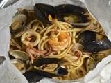 Linguine with Seafood in Parchment