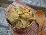 Maple Ice Cream with Wet Walnuts and Maple Caramel Sauce