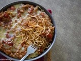 Baked Spaghetti With Meat Sauce ( 焗肉酱意粉 )