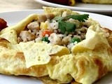 Fried Rice in Omelette Parcel