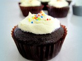 Frosted Chocolate Buttermilk Cupcakes