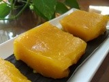 Steamed Pumpkin Kuih ( Kuih Labu Kukus )