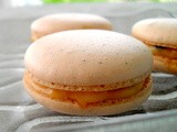 Vanilla Bean Macarons with Passionfruit Curd