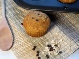 Banana  Honey Oat Chocolate Chip Muffins