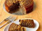 Chocolate Banana Zebra Cake