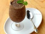 Chocolate Basil Seed Pudding