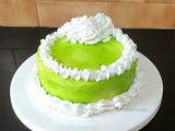 Chocolate Kiwi Cake | Kiwi Cake using Kiwi Crush | Chocolate Cake using Curd/Yogurt | Kiwi Cake