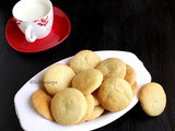 Eggless Butter Biscuits | Egg free Butter Cookies