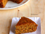 Eggless Carrot Cake