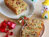 Eggless Tutti Frutti Cake