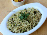 Methi Peas Pulao