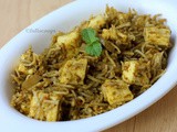 Palak Paneer Biryani