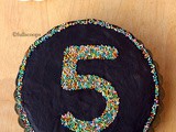 Sprinkles Number Cake