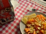 Insalata di arance e carote con mandorle tostate e zenzero candito