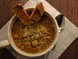 Zuppa di castagne e lenticchie