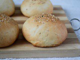 40 minute Burger Buns – Egg Free