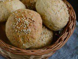 45 minutes Stuffed Whole Wheat Buns