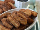 Egg free Mexican Crullers / Churros and Chocolate Sauce