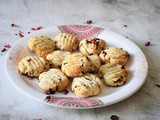 Eggless Butterless Rose Cookies Recipe