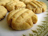 Eggless Butterless Rose Cookies