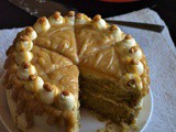 Eggless Butterscotch Cake with Butterscotch Buttercream and Sauce – Video Recipe