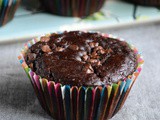 Eggless Chocolate Tutti Frutti Muffins Recipe