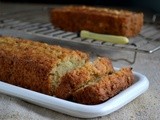 Eggless Cucumber Walnut Bread