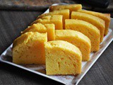 Eggless Custard Powder Cake Recipe