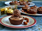 Eggless Ferrero Rocher Tart