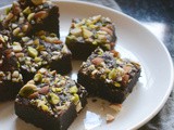 Eggless Fudge Nut Brownies Recipe