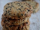 Eggless Japanese Sesame Cookies