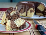 Eggless Marble Cake