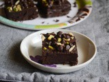 Eggless Nutty Cocoa Brownies Recipe