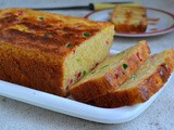 Eggless Orange Tutti Frutti Cake