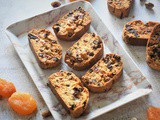 Eggless Pistachio Apricot Biscotti Recipe