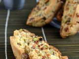 Eggless Pistachio Apricot Orange Biscotti