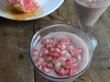 Eggless Pomegranate White Chocolate Mousse