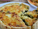 Eggless Spinach and Cheddar Cheese Quiche