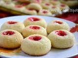 Eggless Thumb Print Cookies