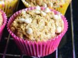 Eggless Wheat Banana Muffins