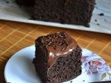 Eggless Whole Wheat Chocolate Cake Recipe – Video Recipe – #BakingWithoutOvenSeries