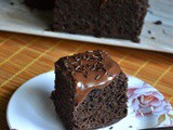 Eggless Whole Wheat Chocolate Cake Recipe – Video Recipe – #BakingWithoutOvenSeries