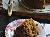 Eggless Whole Wheat Morning Banana Crumb Cake Recipe