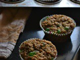 Eggless Whole Wheat Morning Glory Muffins Recipe