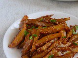 Honey Sesame Chilly Potatoes