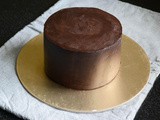 How To Frost a Cake with Ganache Upside Down Method – Video